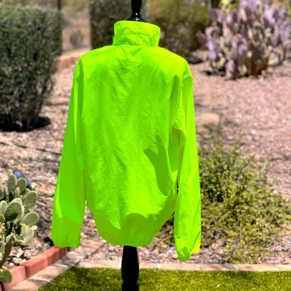 Pearl Izumi Green Utility Jacket High Collar Lightweight - Picture 2 of 3